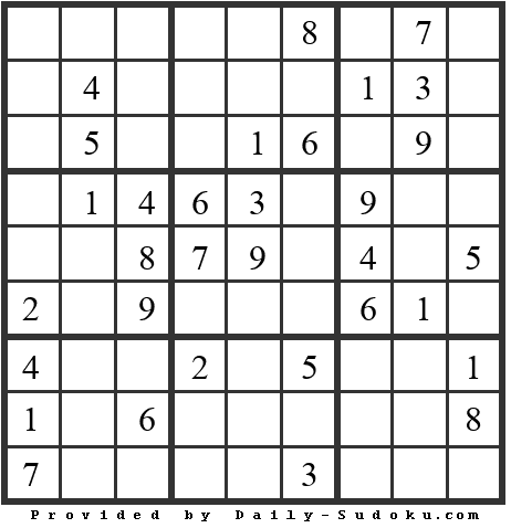 Daily Sudoku