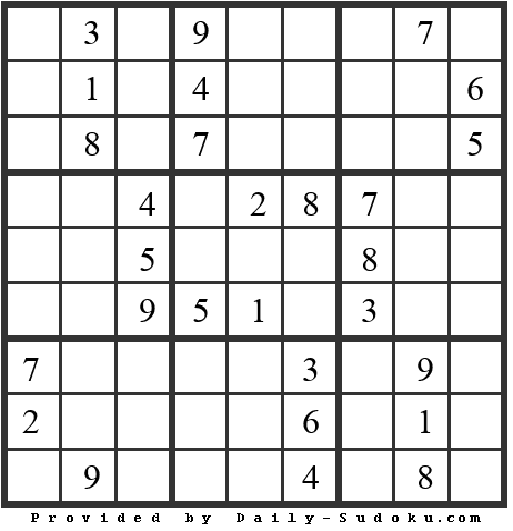 print sudoku 2021 06 07 level medium at daily sudoku