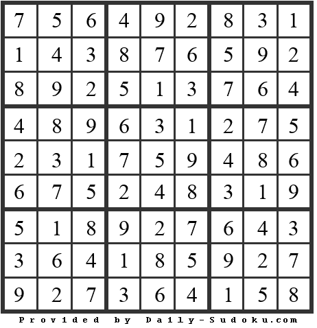 Daily Sudoku