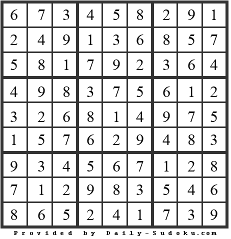Daily Sudoku
