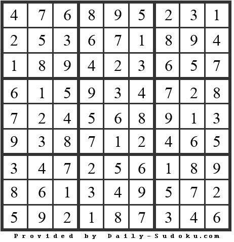 Daily Sudoku
