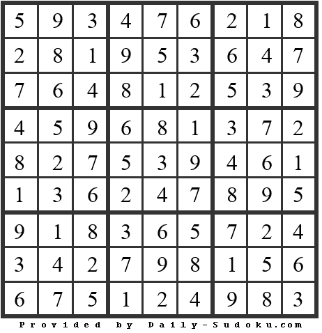 Daily Sudoku