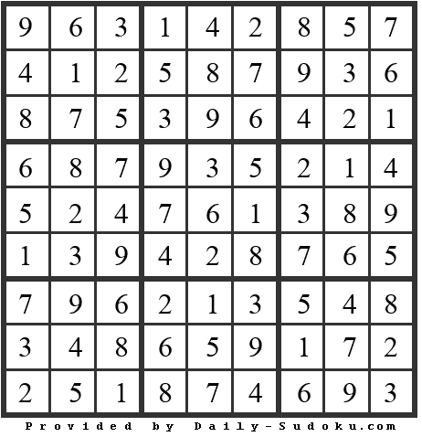 Daily Sudoku