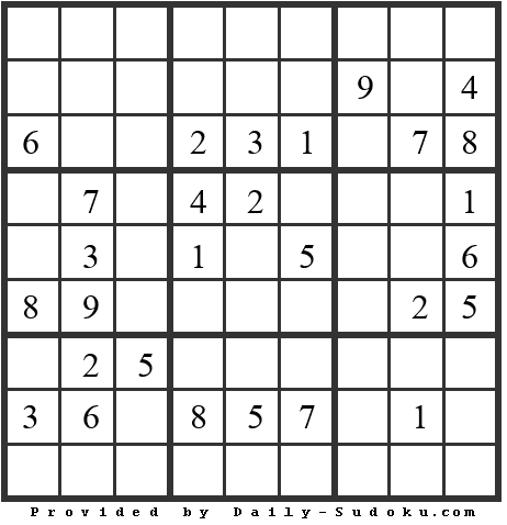 Daily Sudoku
