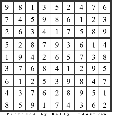 Daily Sudoku