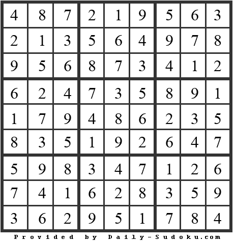 Daily Sudoku