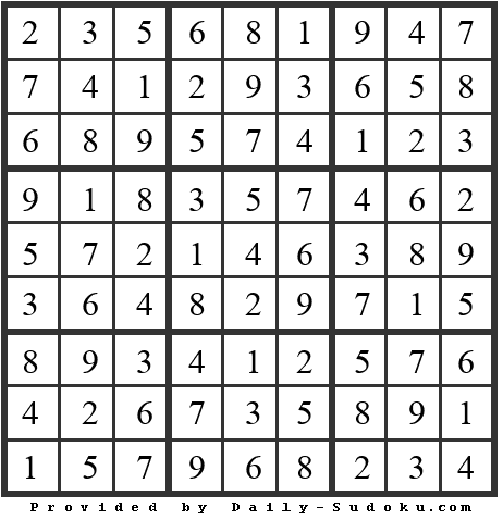 Daily Sudoku