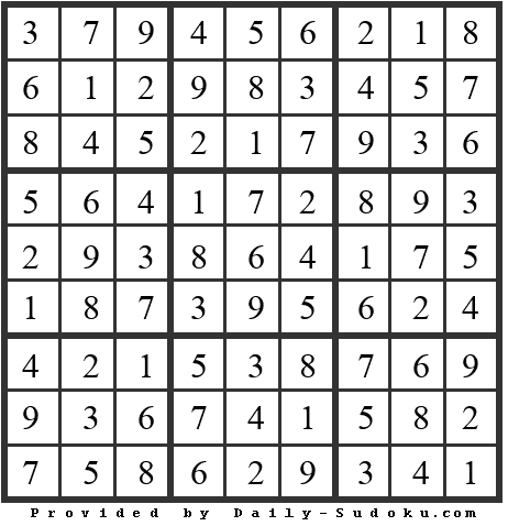Daily Sudoku