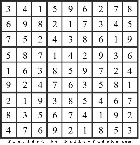Daily Sudoku