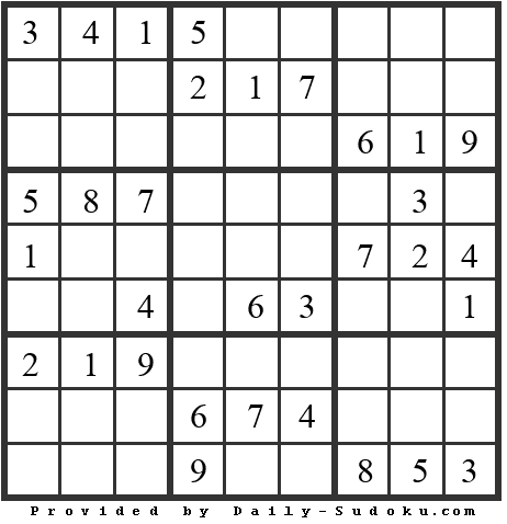 Daily Sudoku