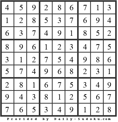 Daily Sudoku