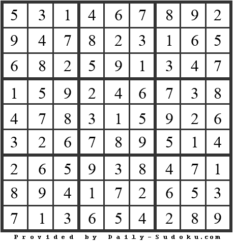 Daily Sudoku