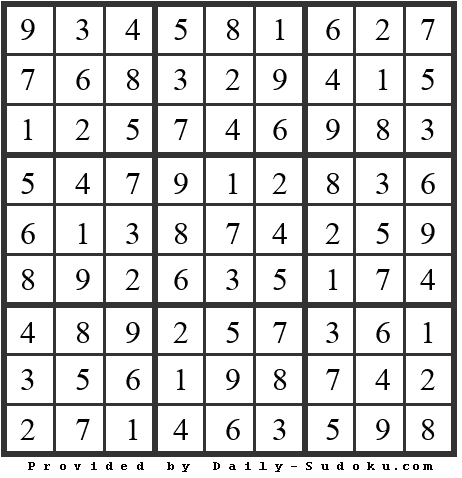 Daily Sudoku