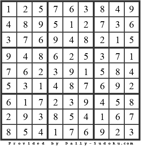Daily Sudoku
