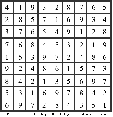 Daily Sudoku