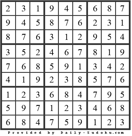 Daily Sudoku
