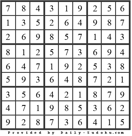 Daily Sudoku