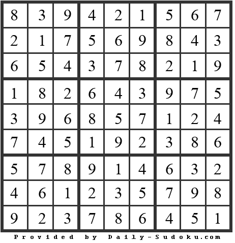 Daily Sudoku