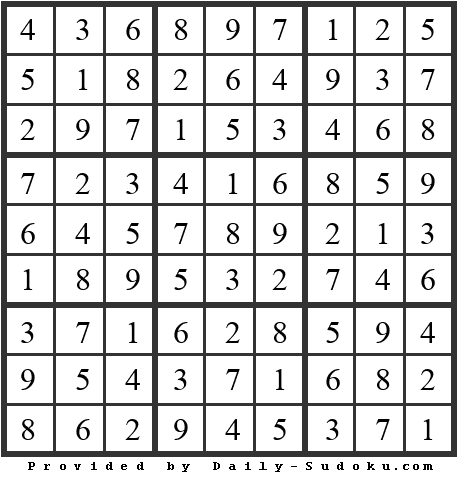 Daily Sudoku