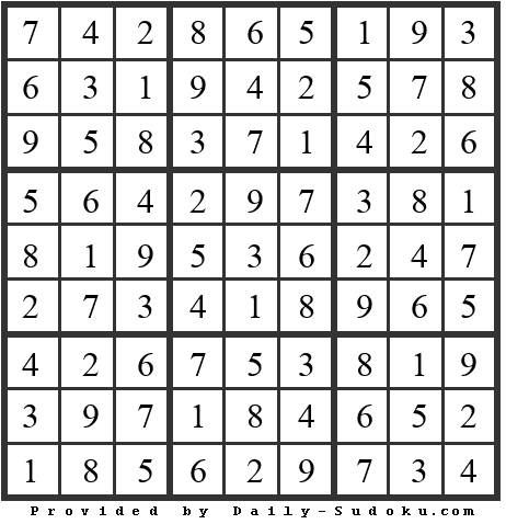 Daily Sudoku