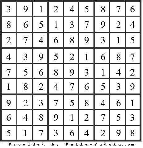 Daily Sudoku