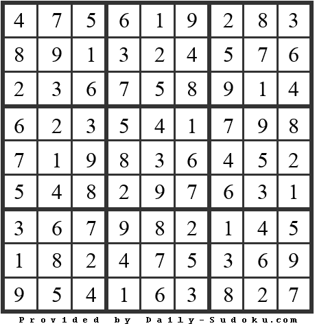 Daily Sudoku