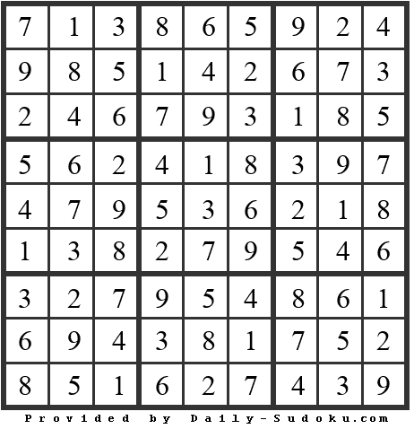 Daily Sudoku