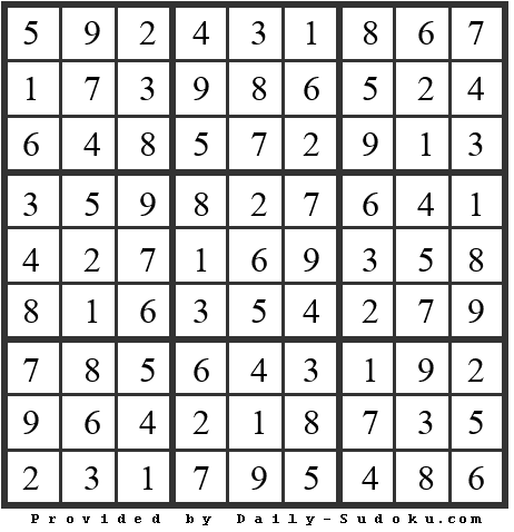Daily Sudoku