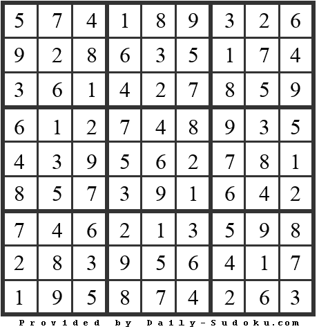 Daily Sudoku