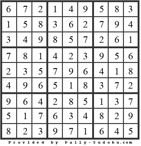 Daily Sudoku