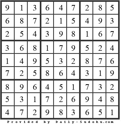 Daily Sudoku