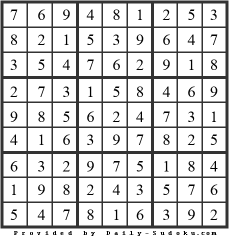 Daily Sudoku