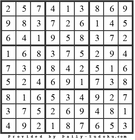Daily Sudoku