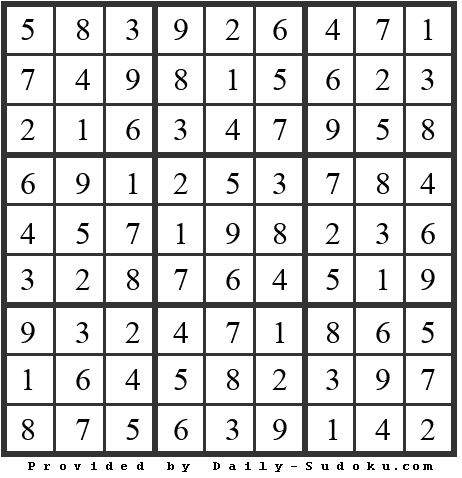 Daily Sudoku