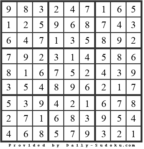 Daily Sudoku