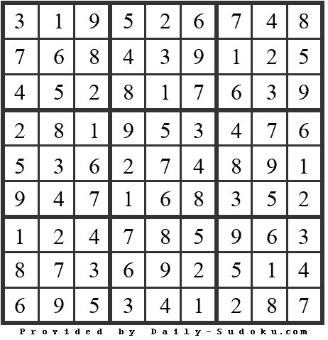 Daily Sudoku