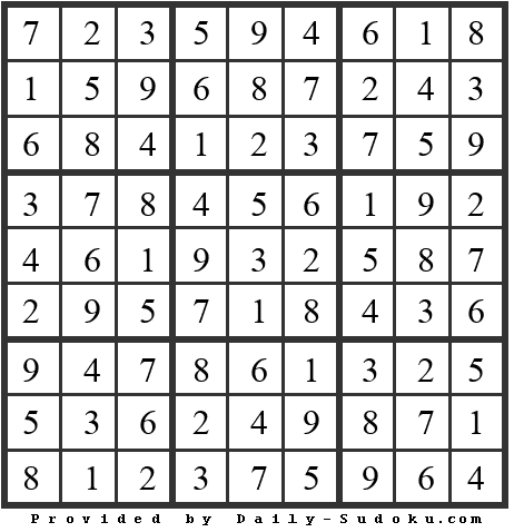 Daily Sudoku