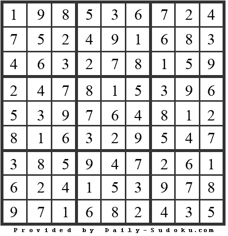 Daily Sudoku