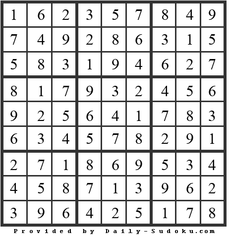 Daily Sudoku