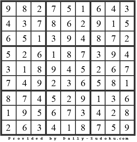 Daily Sudoku