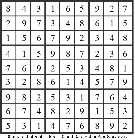Daily Sudoku
