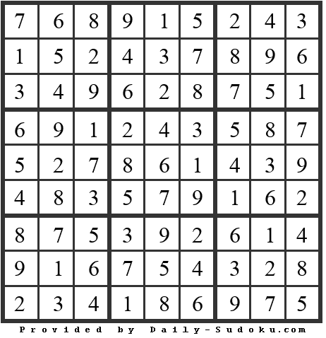 Daily Sudoku