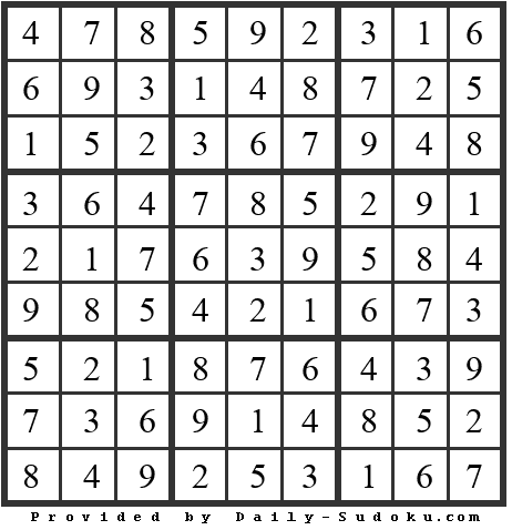 Daily Sudoku
