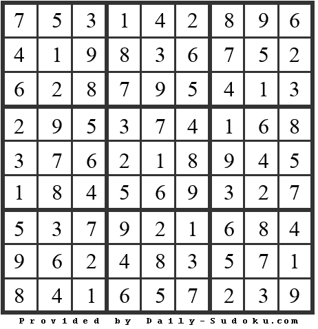 Daily Sudoku