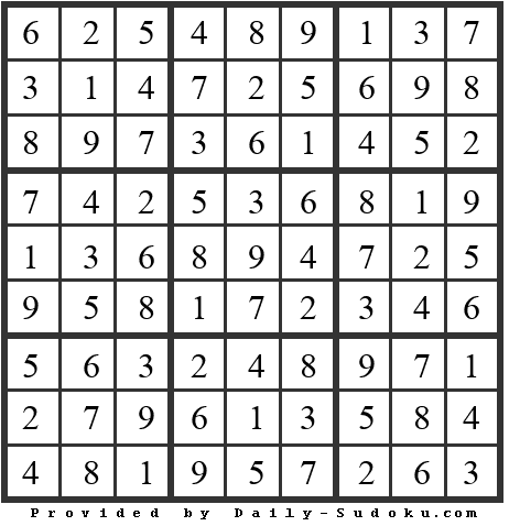 Daily Sudoku