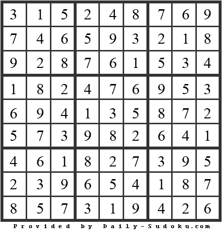 Daily Sudoku