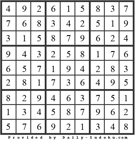 Daily Sudoku
