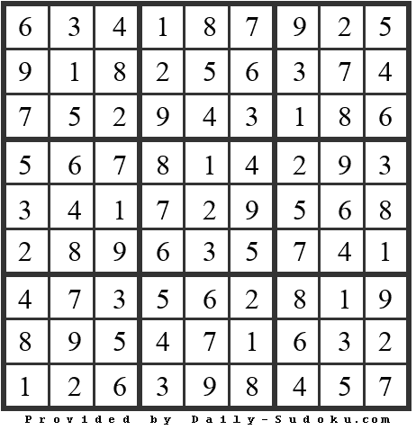 Daily Sudoku