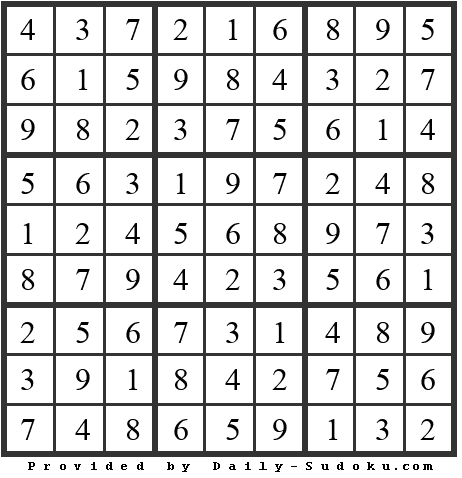 Daily Sudoku