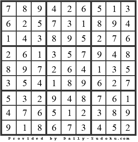 Daily Sudoku
